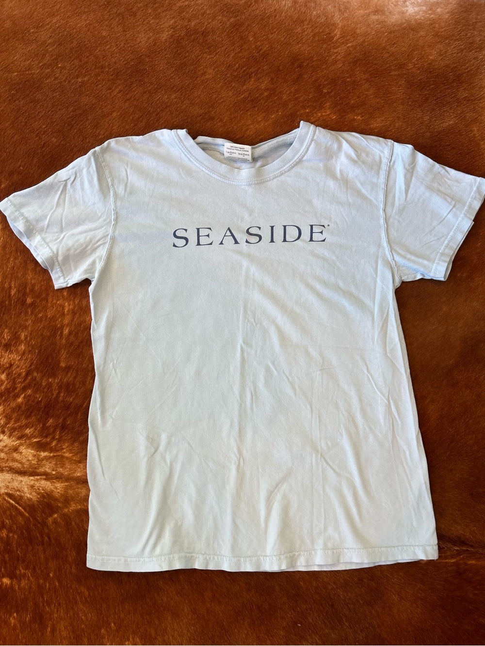 Comfort Colors Kids Light Blue 'Seaside' Graphic Tee
